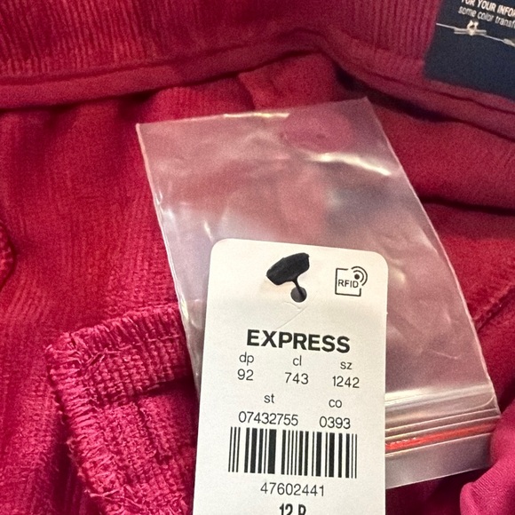 Express Corduroy High Waisted Relaxed Trouser Pants - Picture 8 of 10